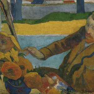 Paul Gauguin Van Gogh Ayçiçekleri Resmediyor Kanvas Tablo