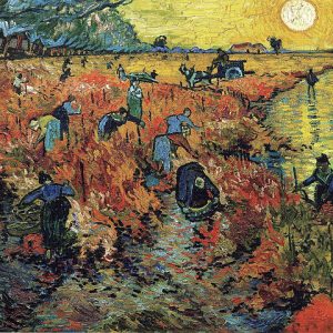 Vincent van Gogh Kırmızı Üzüm Bağı Kanvas Tablo