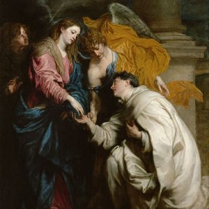 Anthony Van Dyck Kutsanmış Hermann Joseph'in Vizyonu Kanvas Tablo