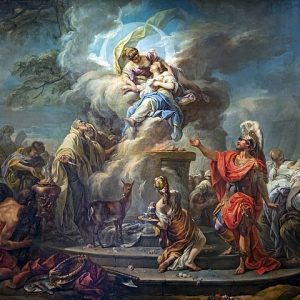 Gabriel François Doyen İphigenia'nın Kurban Edilmesi Kanvas Tablo