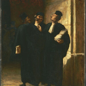 Honoré Daumier Üç Avukat Kanvas Tablo