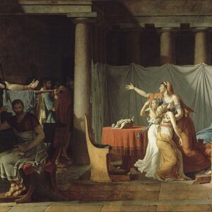 Jacques-Louis David Brutus'un Oğullarının Cesetleri Getirilirken Kanvas Tablo