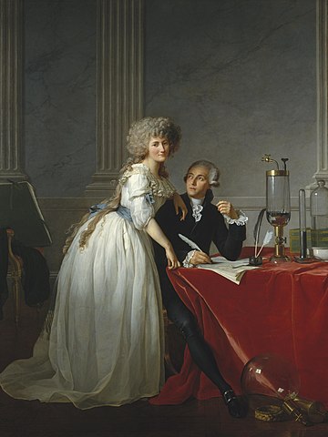 Jacques-Louis David Monsieur Lavoisier ve Eşinin Portresi Kanvas Tablo