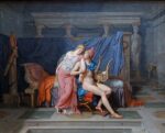 Jacques-Louis David Paris ve Helen Kanvas Tablo