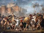 Jacques-Louis David Sabine Kadınlarının Müdahalesi Kanvas Tablo