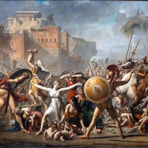 Jacques-Louis David Sabine Kadınlarının Müdahalesi Kanvas Tablo