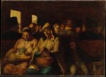 Jacques-Louis David Üçüncü Sınıf Vagon Kanvas Tablo