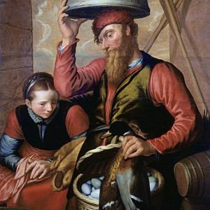 Pieter Aertsen Tavuk Satıcıları Kanvas Tablo