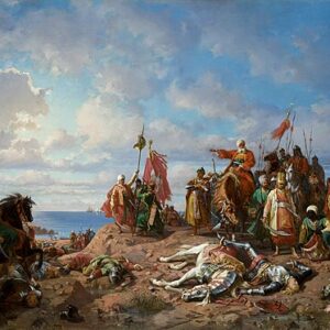 Stanisław Chlebowski Władysław Jagiellon'un Ölümü Kanvas Tablo