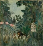Henri Rousseau Ekvator Ormanı Kanvas Tablo