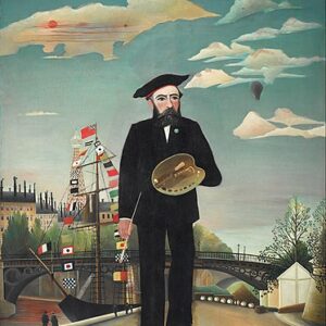Henri Rousseau Kendi Portresi - Manzara Kanvas Tablo