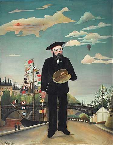 Henri Rousseau Kendi Portresi - Manzara Kanvas Tablo
