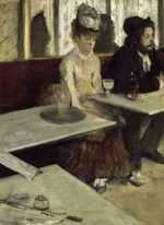 Edgar Degas Absent İçenler Kanvas Tablo