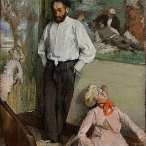 Edgar Degas Henri Michel-Lévy'nin Portresi Kanvas Tablo