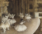 Edgar Degas Sahnede Bale Provası Kanvas Tablo