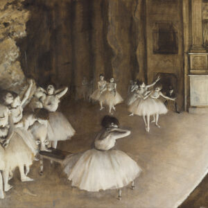 Edgar Degas Sahnede Bale Provası Kanvas Tablo
