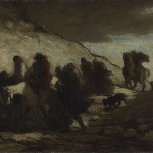 Honoré Daumier Kaçaklar Kanvas Tablo