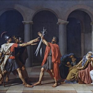 Jacques-Louis David Horatii'nin Yemini Kanvas Tablo