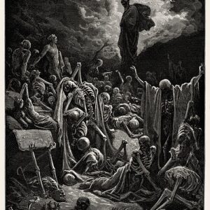 Gustave Doré Kuru Kemikler Vadisi'nin Vizyonu Kanvas Tablo