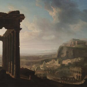 John Martin Antik Bir Şehrin Kalıntıları Kanvas Tablo