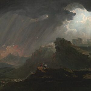 John Martin Joshua Güneş'e Durmasını Emrediyor Kanvas Tablo