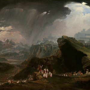 John Martin Joshua Güneş'in Gibeon'da Durmasını Emrediyor Kanvas Tablo