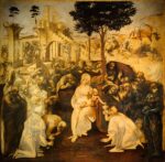 Leonardo da Vinci Magi'nin Hayranlığı Kanvas Tablo