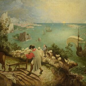 Pieter Bruegel İkarus'un Düşüşü Kanvas Tablo