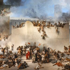 Francesco Hayez Kudüs Tapınağı'nın Yıkımı Kanvas Tablo