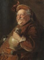 Eduard von Grützner Falstaff Kanvas Tablo