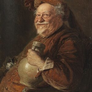 Eduard von Grützner Falstaff Kanvas Tablo